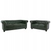 ΣΕΤ ΚΑΝΑΠΕΣ 2ΘΕΣΙΟΣ & 3ΘΕΣΙΟΣ HM10911.08 PU ΔΕΡΜΑ Τ.CHESTERFIELD ΚΥΠΑΡΙΣΣΙ