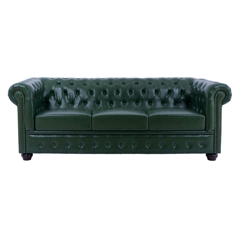 ΣΕΤ ΚΑΝΑΠΕΣ 2ΘΕΣΙΟΣ & 3ΘΕΣΙΟΣ HM10911.08 PU ΔΕΡΜΑ Τ.CHESTERFIELD ΚΥΠΑΡΙΣΣΙ