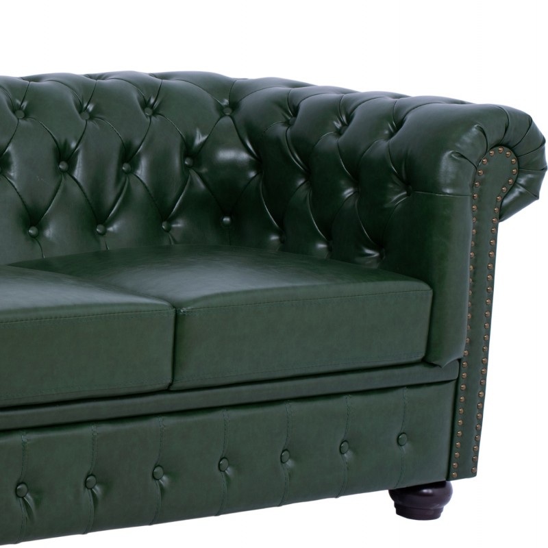 ΣΕΤ ΚΑΝΑΠΕΣ 2ΘΕΣΙΟΣ & 3ΘΕΣΙΟΣ HM10911.08 PU ΔΕΡΜΑ Τ.CHESTERFIELD ΚΥΠΑΡΙΣΣΙ