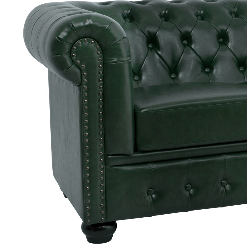 ΣΕΤ ΚΑΝΑΠΕΣ 2ΘΕΣΙΟΣ & 3ΘΕΣΙΟΣ HM10911.08 PU ΔΕΡΜΑ Τ.CHESTERFIELD ΚΥΠΑΡΙΣΣΙ