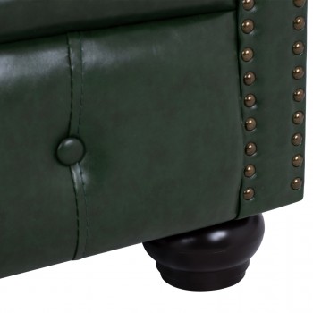 ΣΕΤ ΣΑΛΟΝΙ 3ΤΜΧ MOBAR HM10912.08 PU ΔΕΡΜΑ Τ.CHESTERFIELD ΚΥΠΑΡΙΣΣΙ