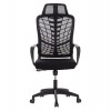 ΚΑΡΕΚΛΑ ΓΡΑΦΕΙΟΥ ELVAR HM1219.01 ΜΑΥΡO MESH--ΒΑΣΗ ΠΟΛΥΠΡΟΠΥΛΕΝΙΟΥ 63x56x125Υεκ
