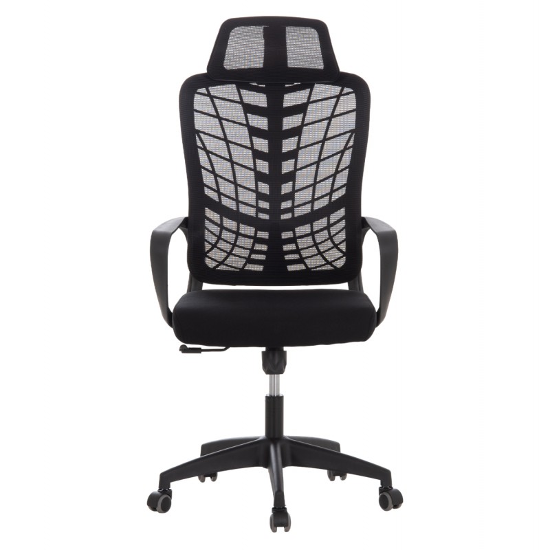 ΚΑΡΕΚΛΑ ΓΡΑΦΕΙΟΥ ELVAR HM1219.01 ΜΑΥΡO MESH--ΒΑΣΗ ΠΟΛΥΠΡΟΠΥΛΕΝΙΟΥ 63x56x125Υεκ