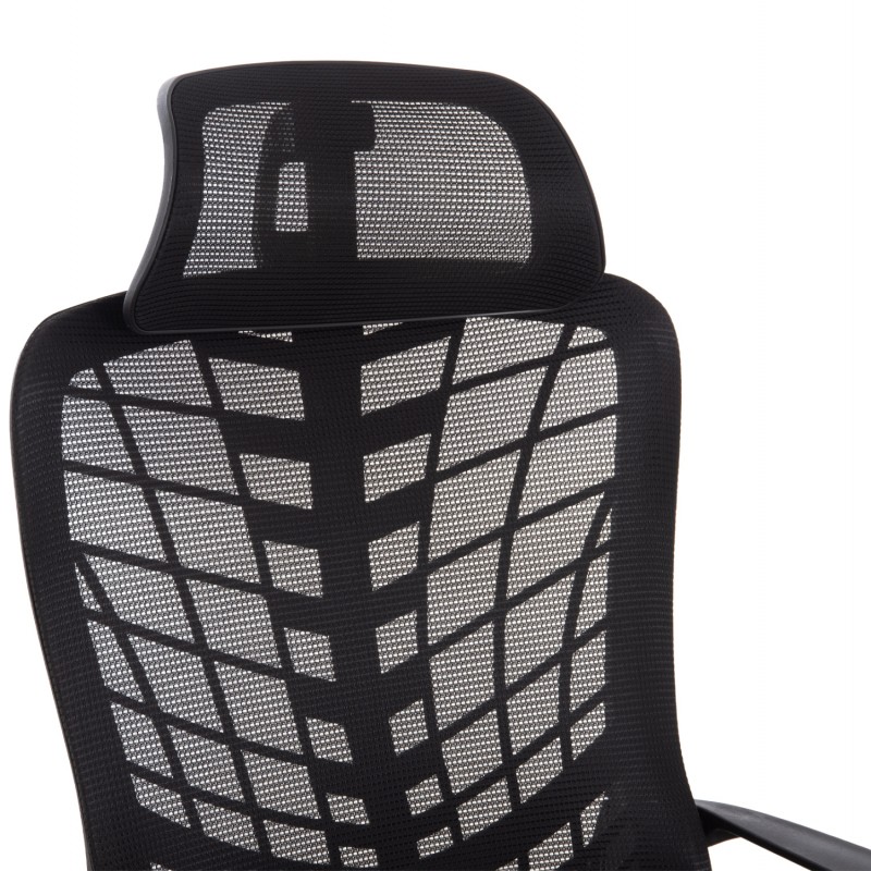 ΚΑΡΕΚΛΑ ΓΡΑΦΕΙΟΥ ELVAR HM1219.01 ΜΑΥΡO MESH--ΒΑΣΗ ΠΟΛΥΠΡΟΠΥΛΕΝΙΟΥ 63x56x125Υεκ