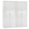 ΣΕΤ 2 ΝΤΟΥΛΑΠΕΣ 2ΦΥΛΛΕΣ JENNA HM11350.05 ΜΕΛΑΜΙΝΗ ΣΕ ΛΕΥΚΟ 160x43x181Υεκ