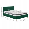ΚΡΕΒΑΤΙ ΔΙΠΛΟ ΜΕ ΣΤΡΩΜΑ INDRA HM10810.13 ΚΥΠΑΡΙΣΣΙ ΒΕΛΟΥΔΟ--ΓΙΑ ΣΤΡΩΜΑ 160x200εκ