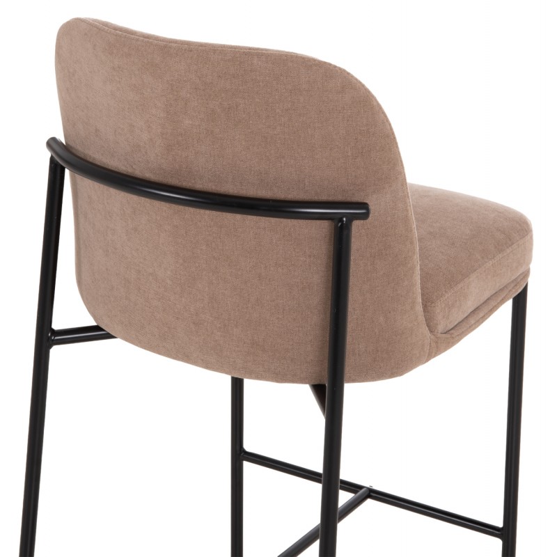 ΣΚΑΜΠΟ ΜΠΑΡ ΜΕΣ.ΥΨΟΥΣ MANIDO HM18427.02 TAUPE ΥΦΑΣΜΑ-ΜΕΤΑΛ.ΜΑΥΡΟΣ ΣΚΕΛΕΤΟΣ 45x55x92Υεκ