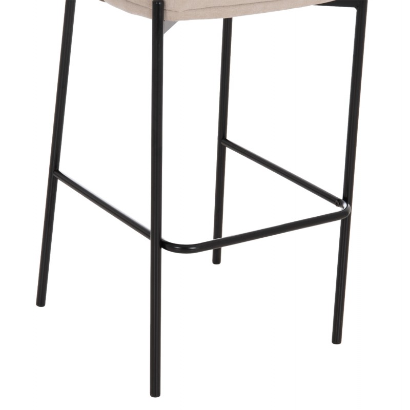 ΣΚΑΜΠΟ ΜΠΑΡ DETTON HM18430.02 ΜΠΕΖ/ΚΑΦΕ ΥΦΑΣΜΑ-ΜΕΤΑΛ.ΜΑΥΡΟΣ ΣΚΕΛΕΤΟΣ 55x50x97Υεκ