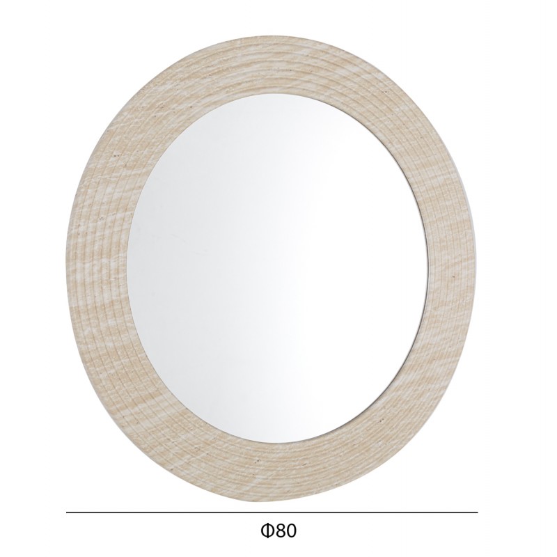 ΚΑΘΡΕΠΤΗΣ ΤΟΙΧΟΥ FONTE HM4880 ΠΛΑΙΣΙΟ MDF ΜΕ PVC ΣΕ ΧΡΩΜΑΤΙΣΜΟ ΤΡΑΒΕΡΤΙΝΑΣ Φ80εκ.