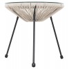 ΣΕΤ ΕΞΩΤΕΡΙΚΟΥ ΧΩΡΟΥ 3ΤΜΧ ACAPULCO HM11861.03 P.E.RATTAN ΕΚΡΟΥ-ΜΕΤΑΛΛΟ ΣΕ ΜΑΥΡΟ