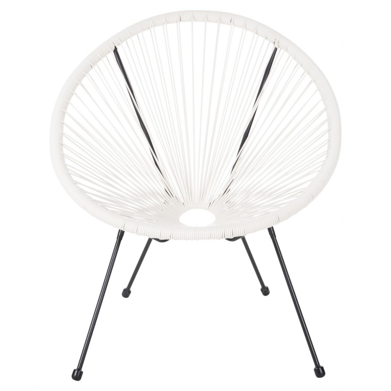 ΣΕΤ ΕΞΩΤΕΡΙΚΟΥ ΧΩΡΟΥ 3ΤΜΧ ACAPULCO HM11861.12 P.E.RATTAN ΛΕΥΚΟ-ΜΕΤΑΛΛΟ ΣΕ ΜΑΥΡΟ