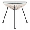 ΣΕΤ ΕΞΩΤΕΡΙΚΟΥ ΧΩΡΟΥ 3ΤΜΧ ACAPULCO HM11861.12 P.E.RATTAN ΛΕΥΚΟ-ΜΕΤΑΛΛΟ ΣΕ ΜΑΥΡΟ