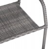 ΣΕΤ ΤΡΑΠΕΖΑΡΙΑΣ ΕΞ.ΧΩΡΟΥ 5ΤΜΧ MORNER HM21008 ΜΕΤΑΛΛΟ & WICKER ΣΕ ΓΚΡΙ