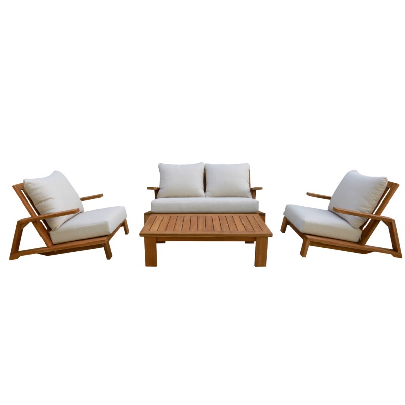 ΠΟΛΥΘΡΟΝΑ LOUNGE MIREX HM6641 ΞΥΛΟ ΑΚΑΚΙΑΣ ΦΥΣΙΚΟ-ΕΚΡΟΥ ΜΑΞΙΛΑΡΙΑ 81x96x68Υεκ