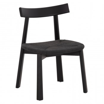 KΑΡΕΚΛΑ ΤΡΑΠΕΖΑΡΙΑΣ OSORIO HM18335.02 RUBBERWOOD & ΣΧΟΙΝΙ ΣΕ ΜΑΥΡΟ 51x55x74Υεκ