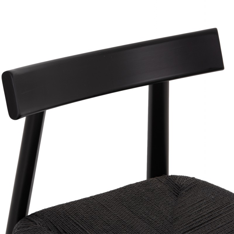 KΑΡΕΚΛΑ ΤΡΑΠΕΖΑΡΙΑΣ OSORIO HM18335.02 RUBBERWOOD & ΣΧΟΙΝΙ ΣΕ ΜΑΥΡΟ 51x55x74Υεκ