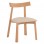 KΑΡΕΚΛΑ ΤΡΑΠΕΖΑΡΙΑΣ OSORIO HM18335.11 RUBBERWOOD ΦΥΣΙΚΟ-ΕΚΡΟΥ PU 51x55x74Υεκ