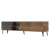 ΕΠΙΠΛΟ ΤΗΛΕΟΡΑΣΗΣ CATERRA HM18374.14 ΜΕΛΑΜΙΝΗ ΦΥΣΙΚΟ-MOORE STONE 180Χ35.5Χ48Υεκ.