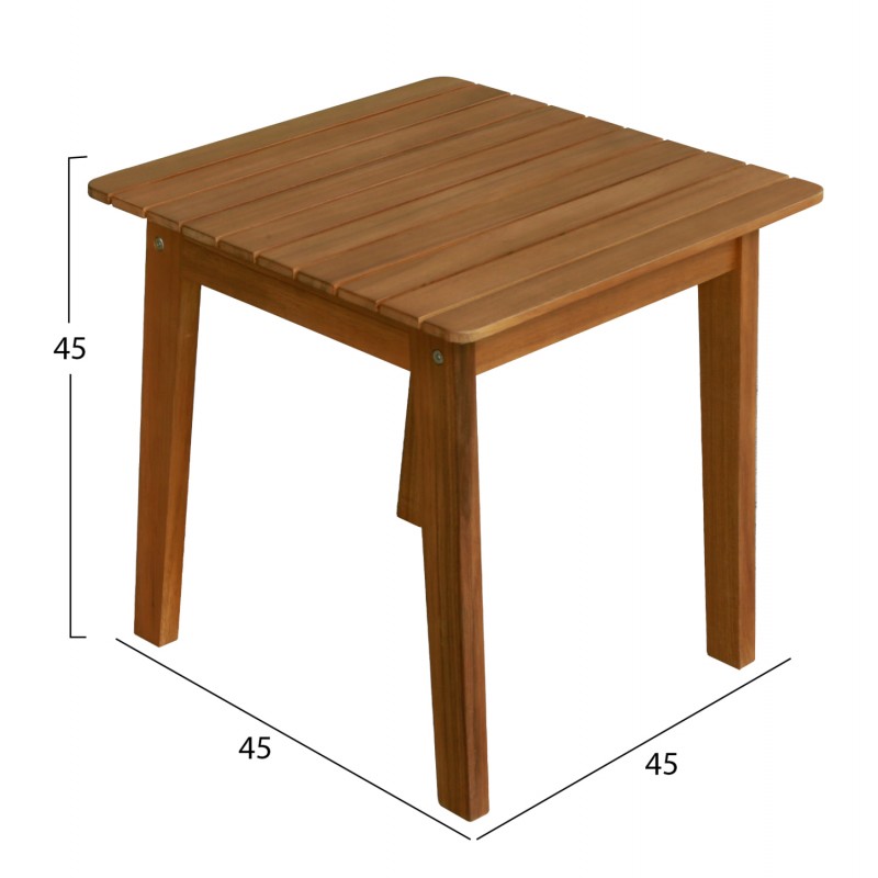 LOUNGE ΣΕΤ MIREX HM10893 ΤΡΑΠΕΖΑΚΙ & 2 ΠΟΛΥΘΡΟΝΕΣ--ΞΥΛΟ ΑΚΑΚΙΑΣ--ΕΚΡΟΥ ΜΑΞΙΛΑΡΙΑ