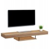 ΕΠΙΠΛΟ ΤΗΛΕΟΡΑΣΗΣ ΤΟΙΧΟΥ ME LED SAVOR HM18381.01 ΜΕΛΑΜΙΝΗ ΣΕ OAK 150x29,5x22Υεκ