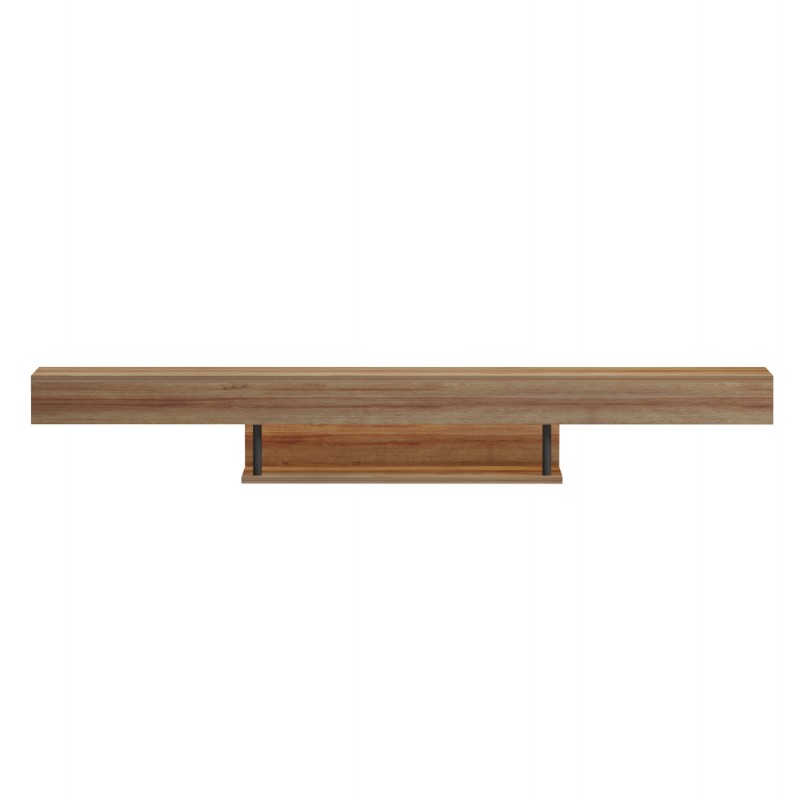ΕΠΙΠΛΟ ΤΗΛΕΟΡΑΣΗΣ ΤΟΙΧΟΥ ME LED SAVOR HM18381.01 ΜΕΛΑΜΙΝΗ ΣΕ OAK 150x29,5x22Υεκ