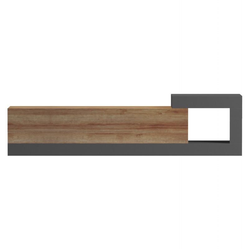 ΕΠΙΠΛΟ ΤΗΛΕΟΡΑΣΗΣ ΤΟΙΧΟΥ ESSENZA HM18372.13 ΜΕΛΑΜΙΝΗ OAK/ΓΚΡΙ 150x29.6x38.6Υεκ.