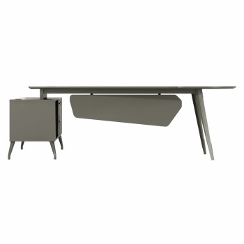 ΓΡΑΦΕΙΟ ΕΠΑΓΓΕΛΜΑΤΙΚΟ LUX SERIES 237X160X75Yεκ. ΔΕΞΙΑ ΓΩΝΙΑ ΣΤΑΧΤΙ ΜΟΚΑ HM2117R
