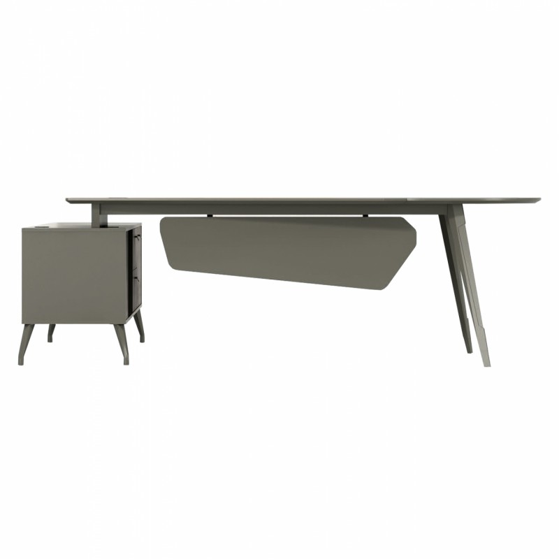 ΓΡΑΦΕΙΟ ΕΠΑΓΓΕΛΜΑΤΙΚΟ LUX SERIES 237X160X75Yεκ. ΔΕΞΙΑ ΓΩΝΙΑ ΣΤΑΧΤΙ ΜΟΚΑ HM2117R