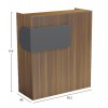 ΓΡΑΦΕΙΟ ΥΠΟΔΟΧΗΣ (RECEPTION) GAND HM2154.03 ΜΕΛΑΜΙΝΗ ΚΑΡΥΔΙ/ΓΚΡΙ 95.5x40x110Υεκ