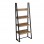 ΡΑΦΙΕΡΑ IZABEL HM18376.01 ΜΕΤΑΛΛΟ--ΜΕΛΑΜΙΝΗ ΣΕ OAK 75x36x185Υεκ.