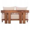 ΚΑΝΑΠΕΣ ΔΙΘΕΣΙΟΣ ΣΕΙΡΑ KIOTO HM6381 ΞΥΛΟ TEAK ΦΥΣΙΚΟ-ΜΠΕΖ ΜΑΞΙΛΑΡΙΑ 140x77x72Υεκ.