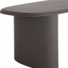 ΤΡΑΠΕΖΙ ΤΡΑΠΕΖΑΡΙΑΣ FIBER CEMENT ΟΒΑΛ GLEN HM6598.01 ΓΚΡΙ 260x95x75Υεκ