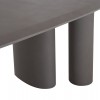 ΤΡΑΠΕΖΙ ΤΡΑΠΕΖΑΡΙΑΣ FIBER CEMENT ΟΒΑΛ GLEN HM6598.01 ΓΚΡΙ 260x95x75Υεκ
