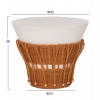 ΣΕΤ 2ΤΜΧ ΒΟΗΘΗΤΙΚΑ ΤΡΑΠΕΖΙΑ PERRAL HM21138.02 FIBER CEMENT ΛΕΥΚΟ-ΦΥΣΙΚΟ RATTAN