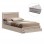 ΚΡΕΒΑΤΙ ΜΟΝΟ ΜΕ ΣΥΡΤΑΡΙ & ΣΤΡΩΜΑ MELANY HM10756.03 ΜΕΛΑΜΙΝΗ SONAMA--ΓΙΑ 90x190εκ