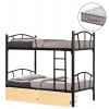 ΚΟΥΚΕΤΑ ΜΕ 2 ΣΥΡΤΑΡΙΑ SONAMA & ΣΤΡΩΜΑΤΑ 90X190εκ FLOOR HM10749.04 ΜΕΤΑΛΛΟ ΜΑΥΡΟ