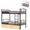 ΚΟΥΚΕΤΑ ΜΕ 2 ΣΥΡΤΑΡΙΑ SONAMA & ΣΤΡΩΜΑΤΑ 90X190εκ FLOOR HM10749.04 ΜΕΤΑΛΛΟ ΜΑΥΡΟ