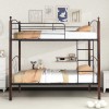 ΚΟΥΚΕΤΑ ΜΕ ΣΤΡΩΜΑΤΑ STOREY HM10749.10 ΜΕΤΑΛΛΟ & ΞΥΛΟ RUBBERWOOD--ΣΤΡΩΜΑΤΑ 90x190εκ.