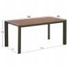 ΤΡΑΠΕΖΙ ΕΞΩΤ.ΧΩΡΟΥ GOYA HM6059.07 ΑΛΟΥΜΙΝΙΟ ΣE OLIVE GREEN & POLYWOOD 160X80Χ75Υεκ.