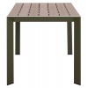 ΤΡΑΠΕΖΙ ΕΞΩΤ.ΧΩΡΟΥ GOYA HM6059.07 ΑΛΟΥΜΙΝΙΟ ΣE OLIVE GREEN & POLYWOOD 160X80Χ75Υεκ.