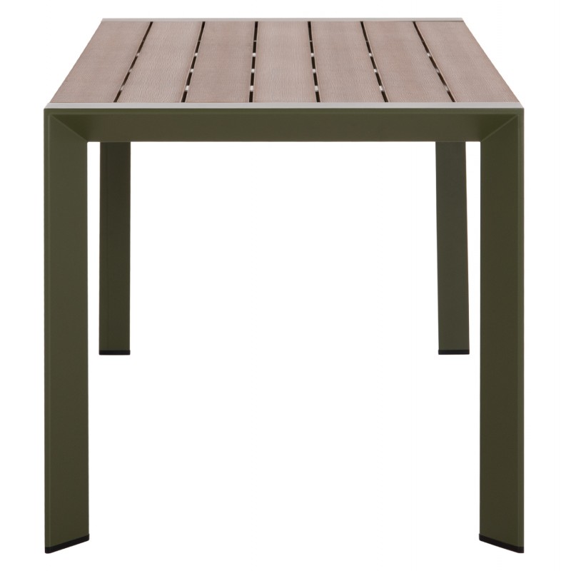 ΤΡΑΠΕΖΙ ΕΞΩΤ.ΧΩΡΟΥ GOYA HM6059.07 ΑΛΟΥΜΙΝΙΟ ΣE OLIVE GREEN & POLYWOOD 160X80Χ75Υεκ.
