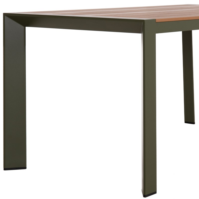 ΤΡΑΠΕΖΙ ΕΞΩΤ.ΧΩΡΟΥ GOYA HM6059.07 ΑΛΟΥΜΙΝΙΟ ΣE OLIVE GREEN & POLYWOOD 160X80Χ75Υεκ.