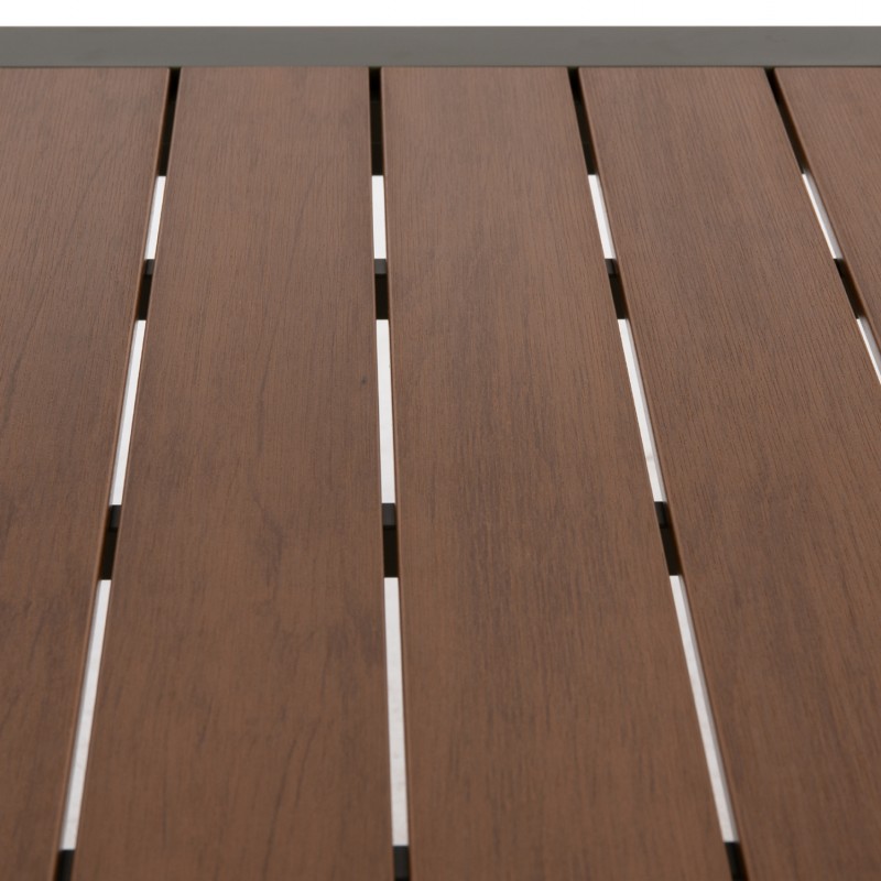 ΤΡΑΠΕΖΙ ΕΞΩΤ.ΧΩΡΟΥ GOYA HM6059.07 ΑΛΟΥΜΙΝΙΟ ΣE OLIVE GREEN & POLYWOOD 160X80Χ75Υεκ.