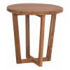 ΤΡΑΠΕΖΙ ΜΕΣΗΣ ΣΤΡΟΓΓΥΛΟ KOLIN HM6650 ΞΥΛΟ TEAK ΦΥΣΙΚΟ Φ65x65Υεκ.
