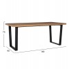 ΣΕΤ ΤΡΑΠΕΖΑΡΙΑΣ 7ΤΜΧ ASTORIA HM10933.02 MDF TOP--ΥΦΑΣΜΑ ΜΠΕΖ/ΚΑΦΕ & ΜΕΤΑΛΛΟ ΜΑΥΡΟ