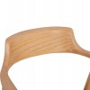 ΠΟΛΥΘΡΟΝΑ ΤΡΑΠΕΖΑΡΙΑΣ TARGA HM18336.11 RUBBERWOOD ΦΥΣΙΚΟ & PU ΕΚΡΟΥ 58x54x78Yεκ
