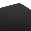 ΣΕΤ ΤΡΑΠΕΖΑΡΙΑΣ 5ΤΜΧ GAFF HM10939.01 ΚΕΡΑΜΙΚΟ TOP--ΥΦΑΣΜΑ ΓΚΡΙ & ΜΕΤΑΛ.ΠΟΔΙΑ ΜΑΥΡΑ