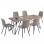 ΣΕΤ ΤΡΑΠΕΖΑΡΙΑΣ 7ΤΜΧ VIGOR HM21355 ΤΡΑΠΕΖΙ 180x90εκ ΜΕ 6 ΚΑΡΕΚΛΕΣ