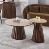 ΤΡΑΠΕΖΙ ΒΟΗΘΗΤΙΚΟ WALDEN HM18438 ΚΕΡΑΜΙΚΟ TOP ΟΨΗ ΤΡΑΒΕΡΤΙΝΑΣ-MDF ΚΑΡΥΔΙ Φ45x56Υεκ.