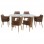 ΣΕΤ ΤΡΑΠΕΖΑΡΙΑΣ 7ΤΜΧ MELLOW HM21361 ΚΕΡΑΜΙΚΟ TOP/MDF ΠΟΔΙΑ--PU ΚΑΦΕ/ΜΕΤΑΛ.ΠΟΔΙΑ